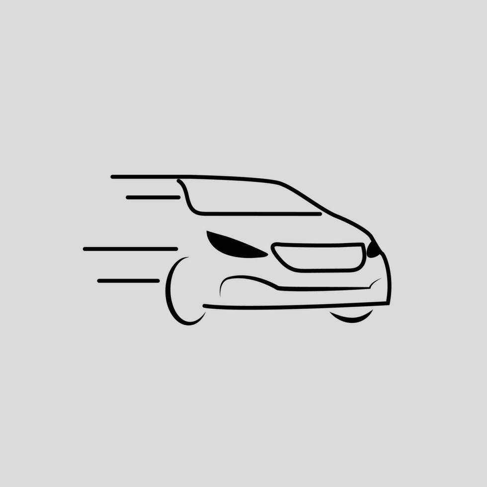 Car oneline art vector