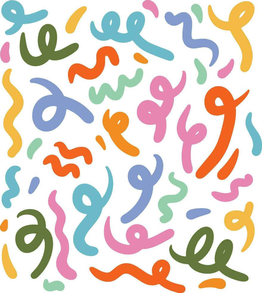 hand drawn line design for templates vector