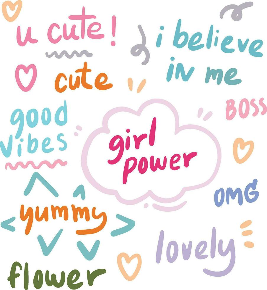 text cute design for templates vector