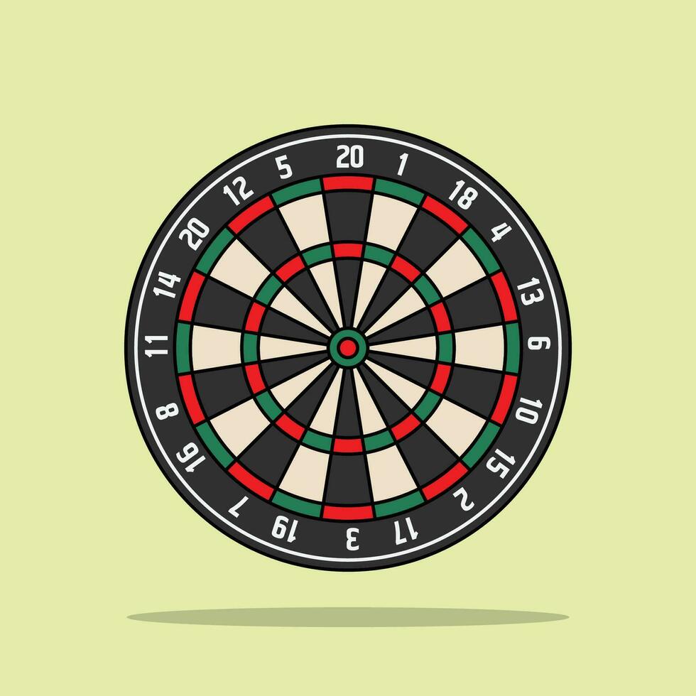 The Illustration of Dart Game vector