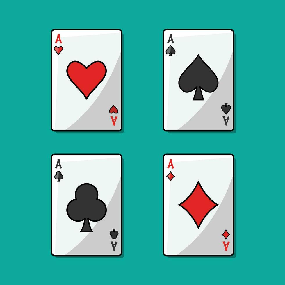 The Illustration of Gambling Card vector