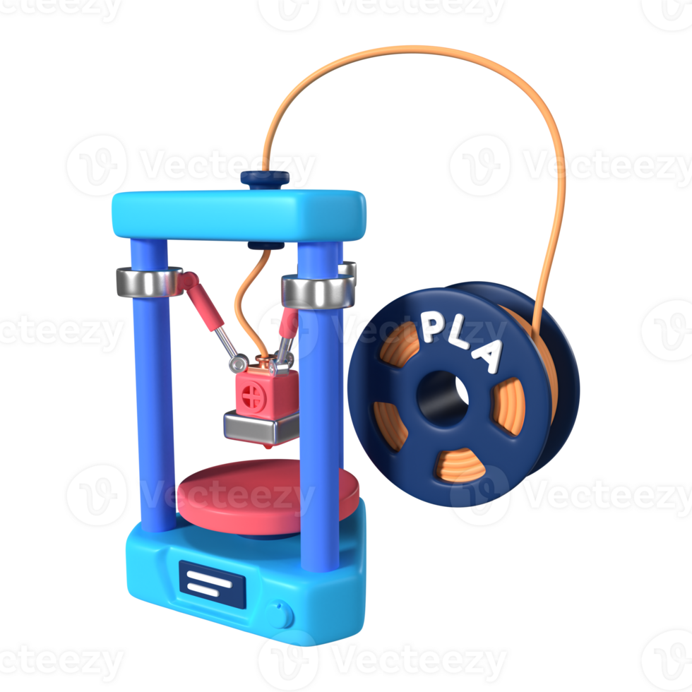 Delta 3D Printer 3D Illustration Icon png