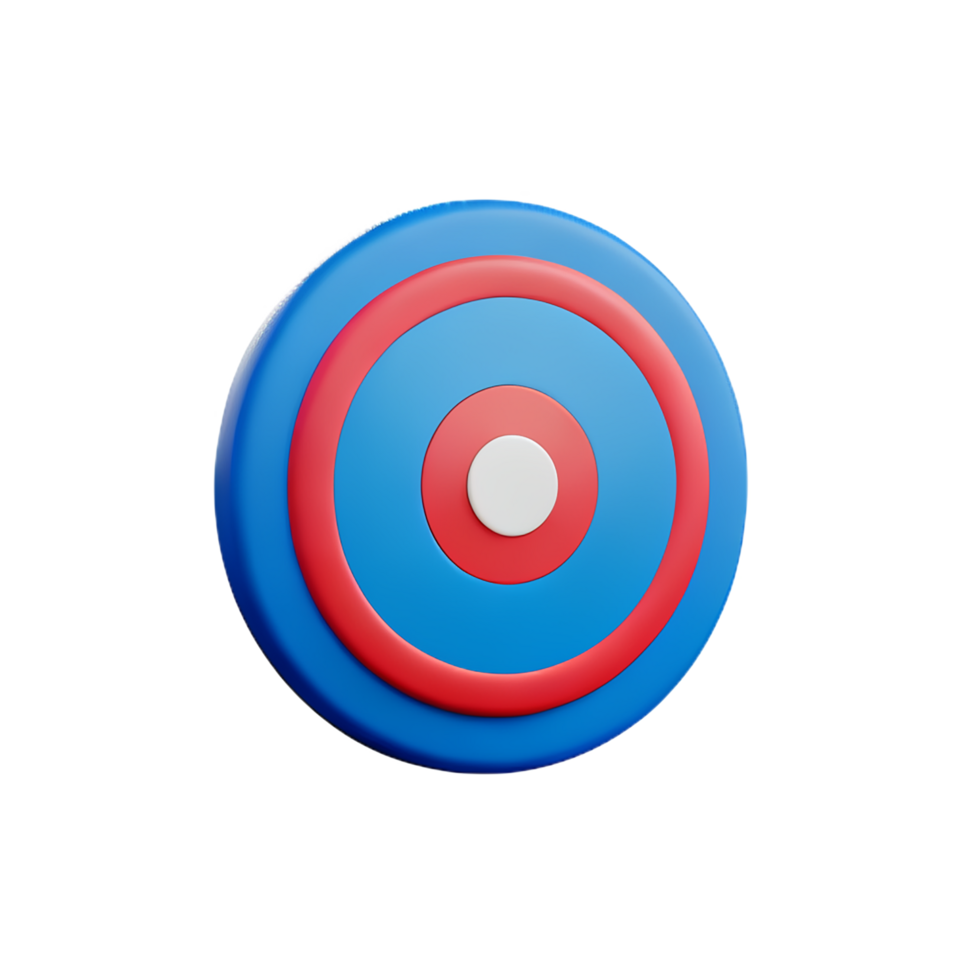 target 3d rendering icon illustration png