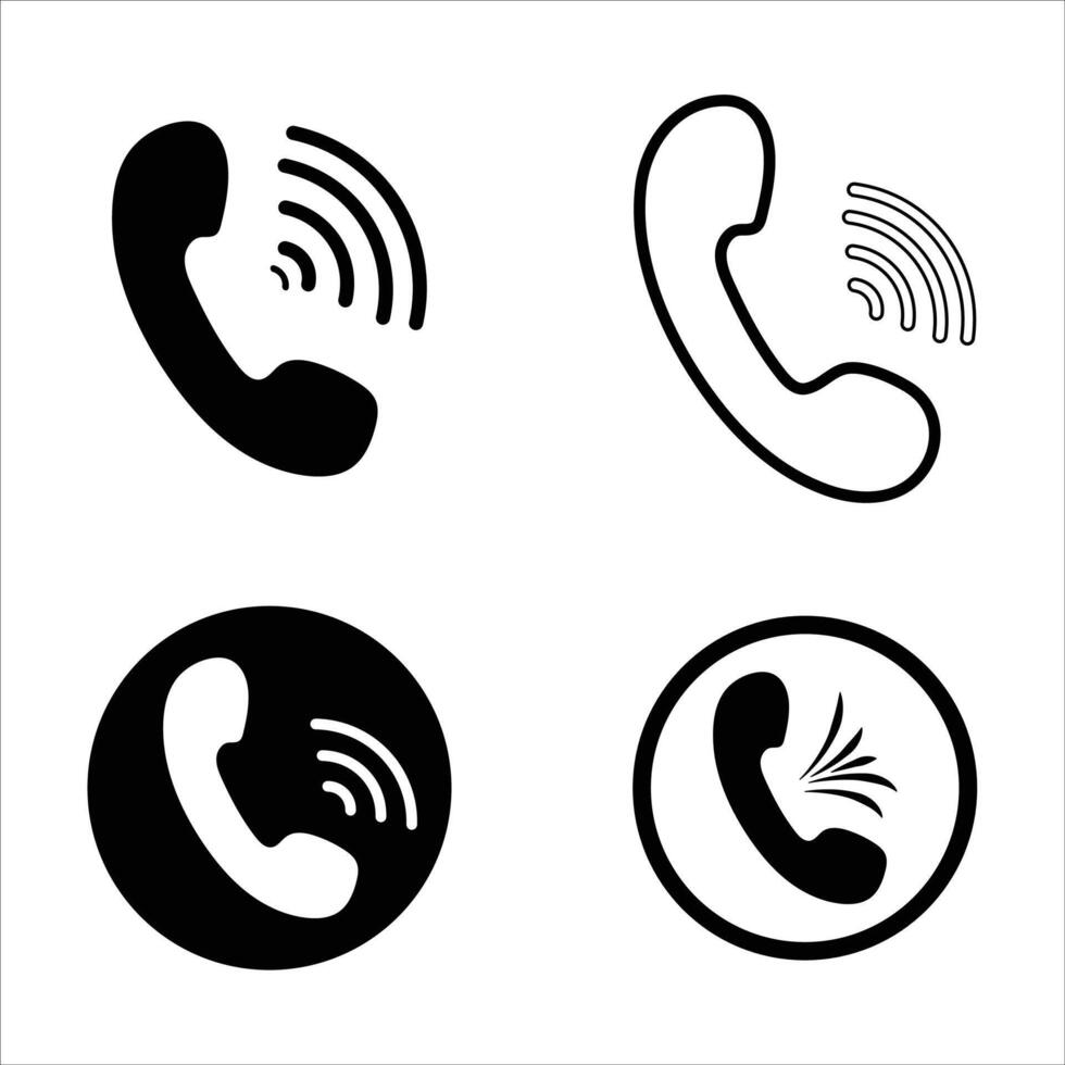 Call icon symbol vector. symbol of phone call icon vector