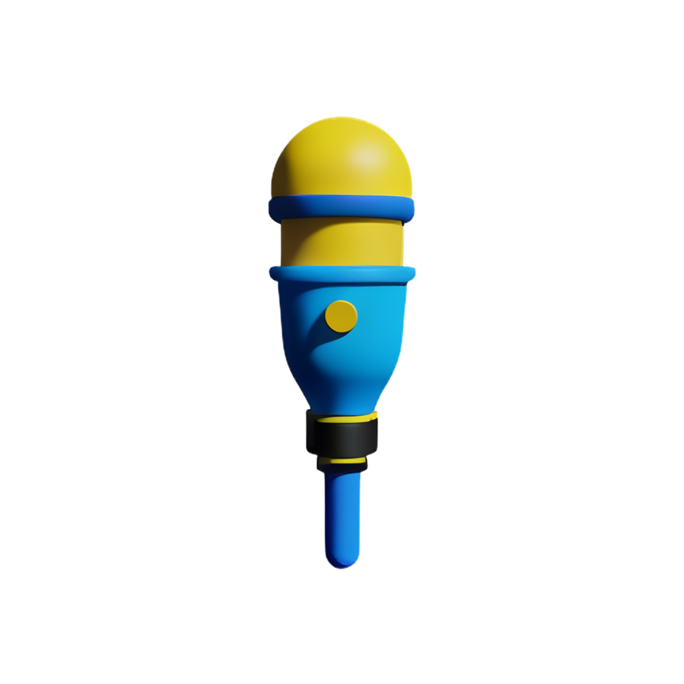 mic 3d rendering icon illustration png