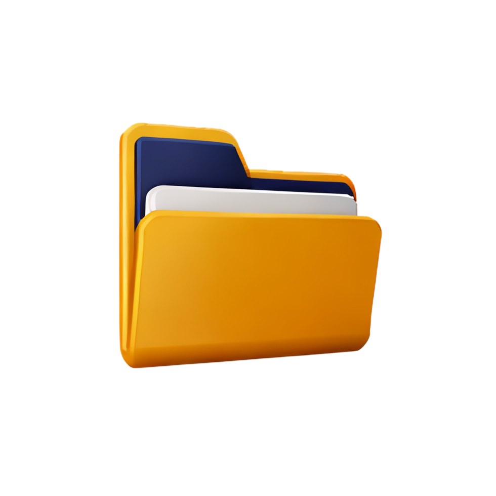 folder 3d rendering icon illustration png