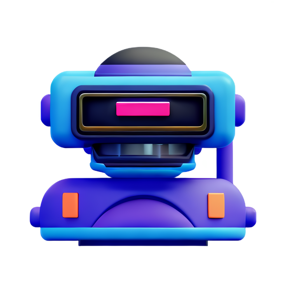 cyberpunk 3d rendering icon illustration png
