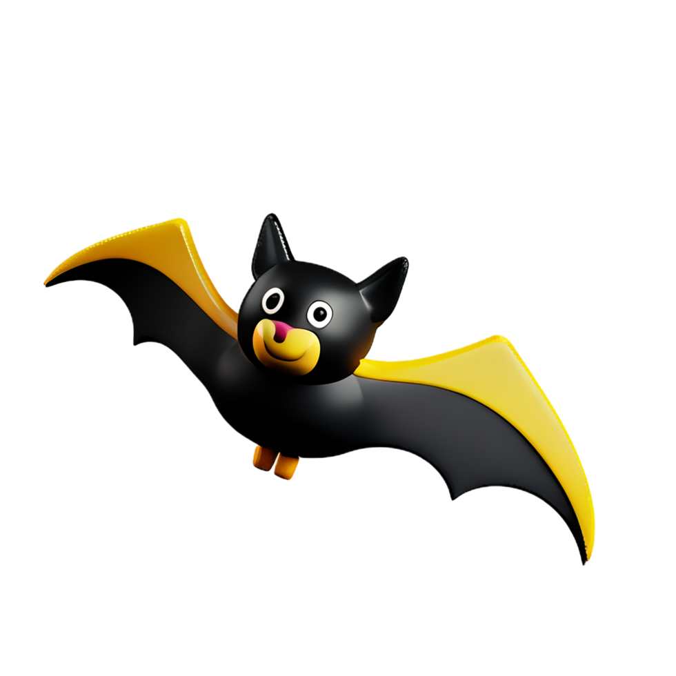 bat 3d rendering icon illustration png
