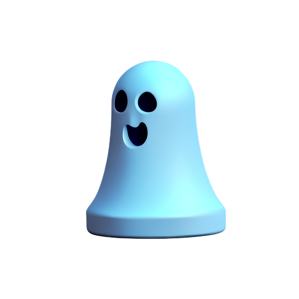 ghost 3d rendering icon illustration png