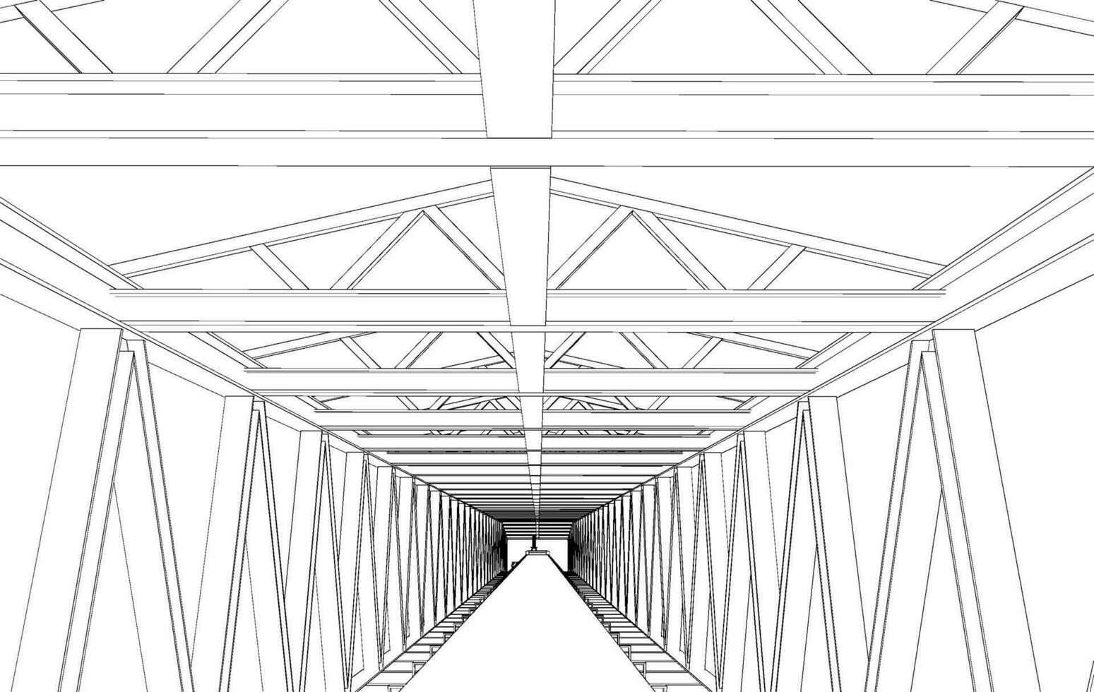 3d ilustración de industrial edificio vector