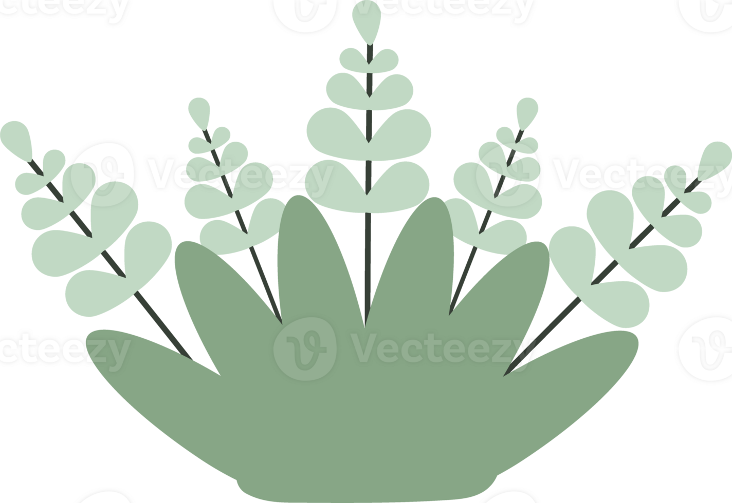 natural floral ornament png