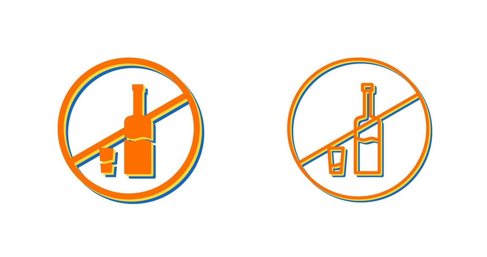 No Drinks Vector Icon