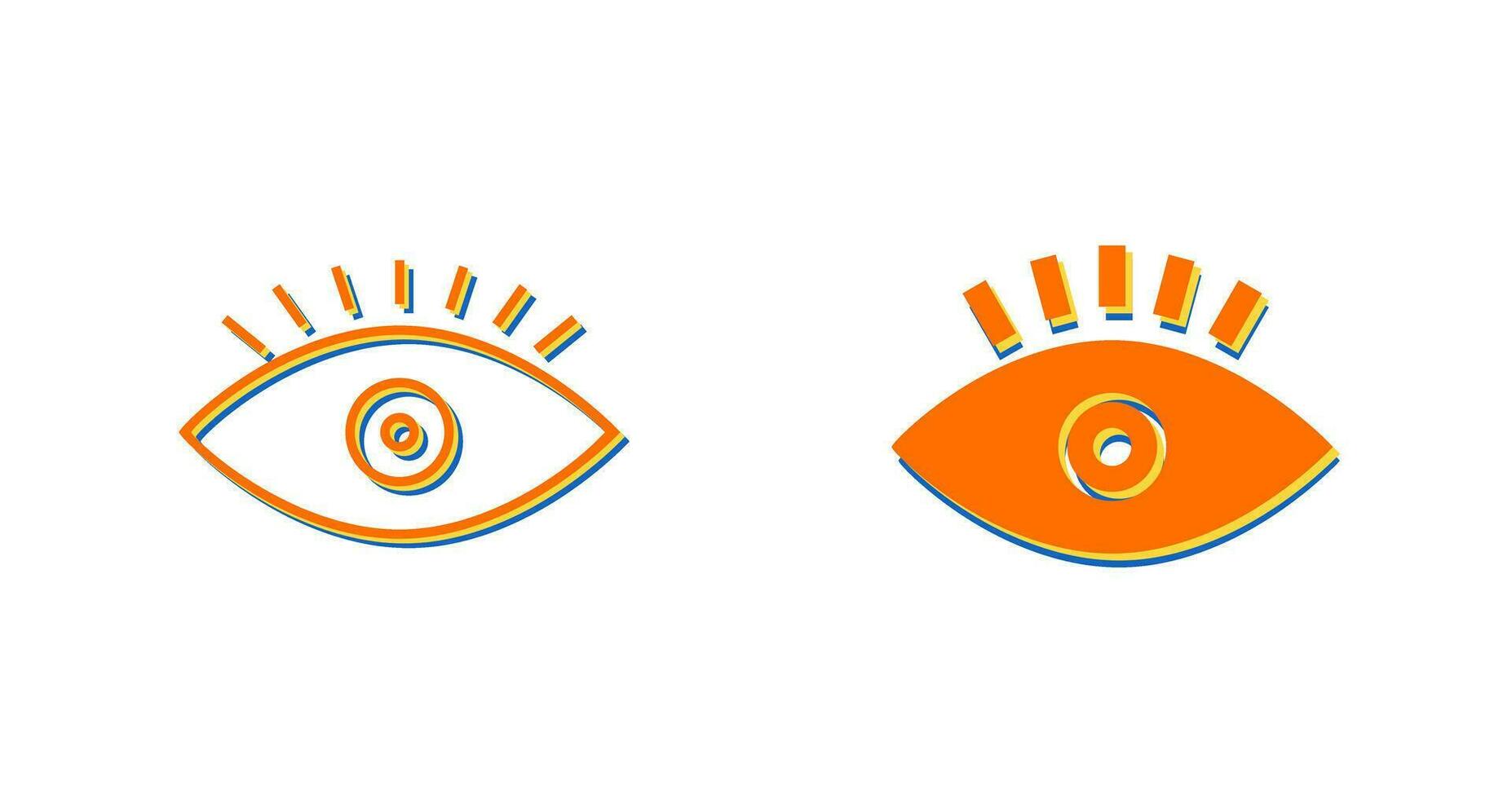 icono de vector de ojo