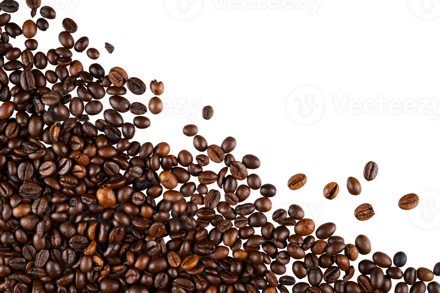 coffee beans corner frame png