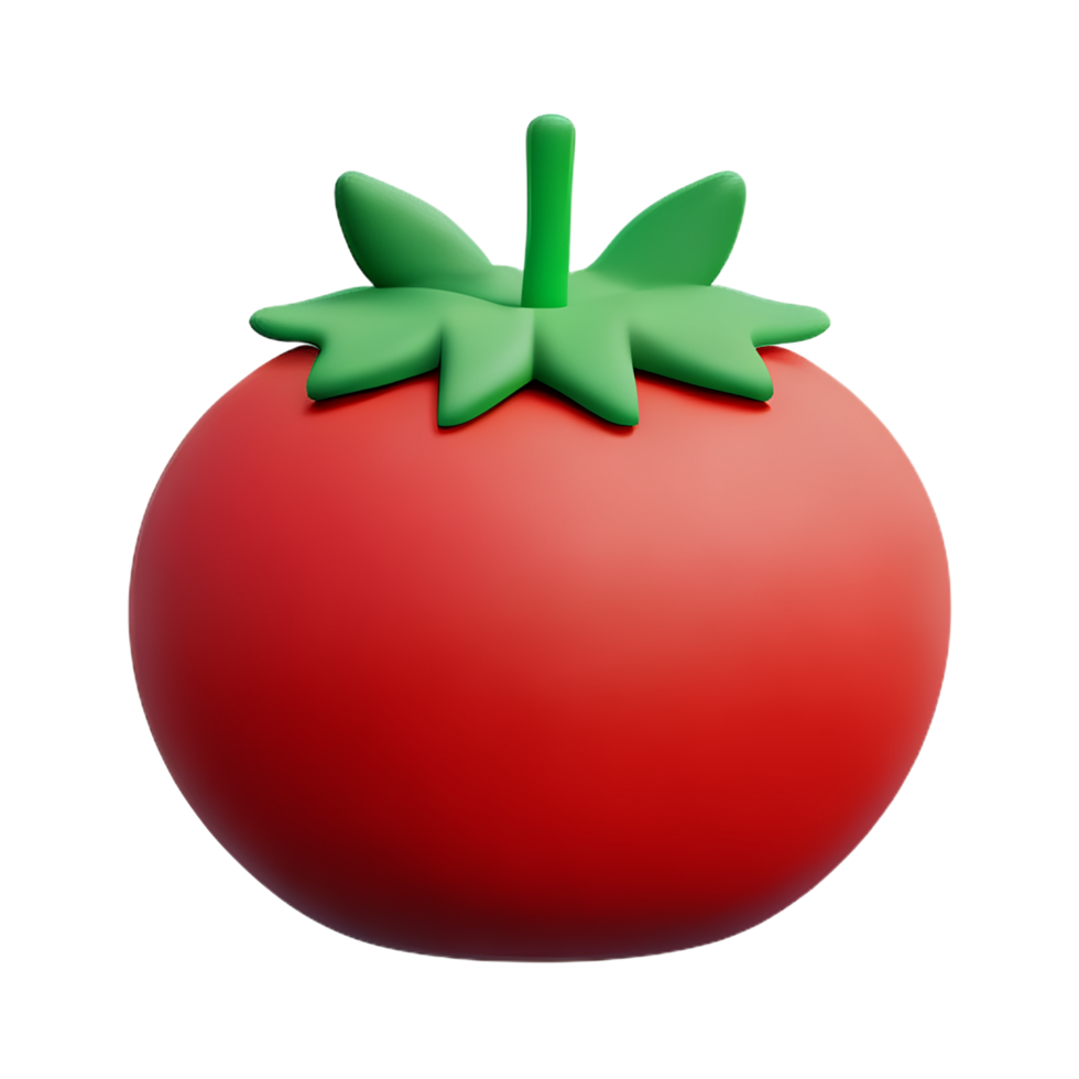 tomato 3d rendering icon illustration png