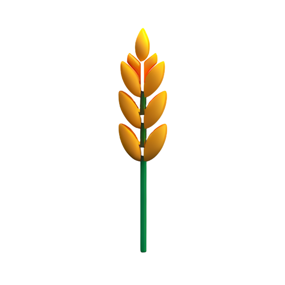 wheat 3d rendering icon illustration png