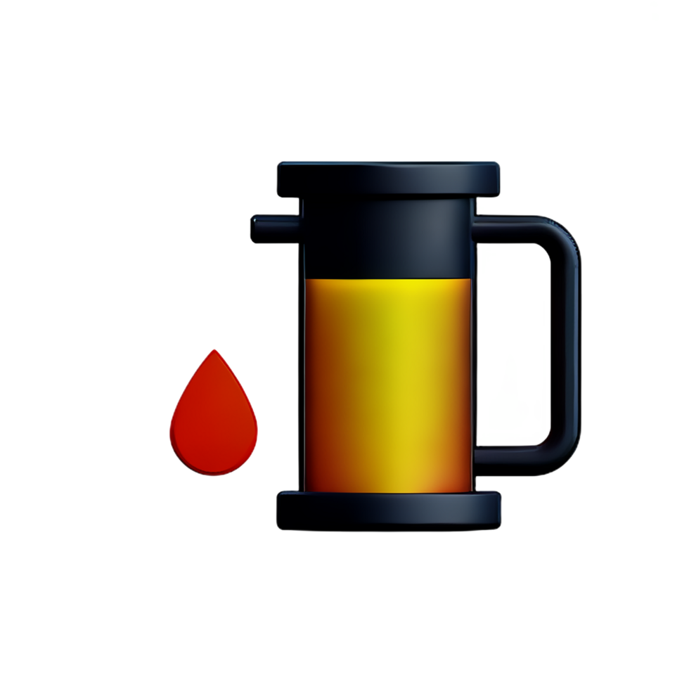 petrol oil 3d rendering icon illustration png