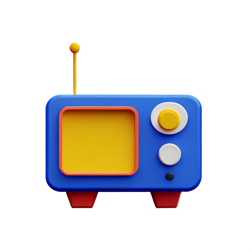 radio 3d rendering icon illustration png