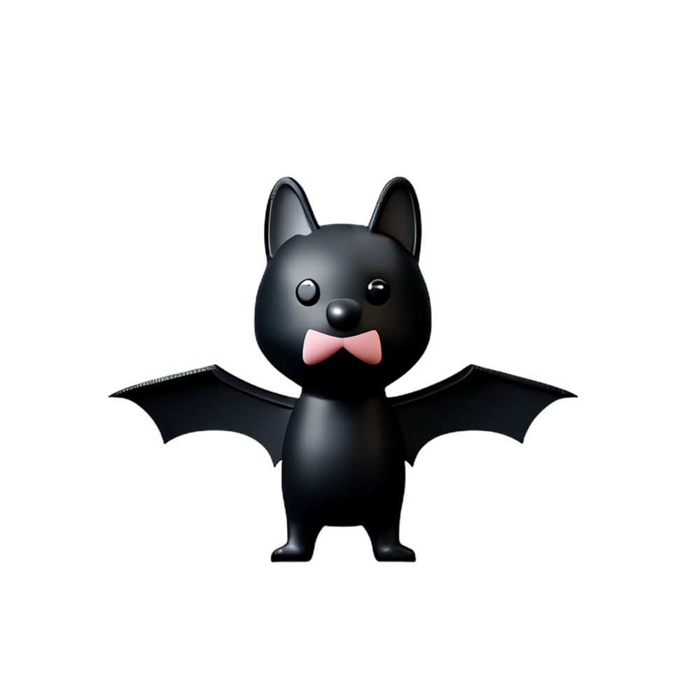 bat 3d rendering icon illustration png