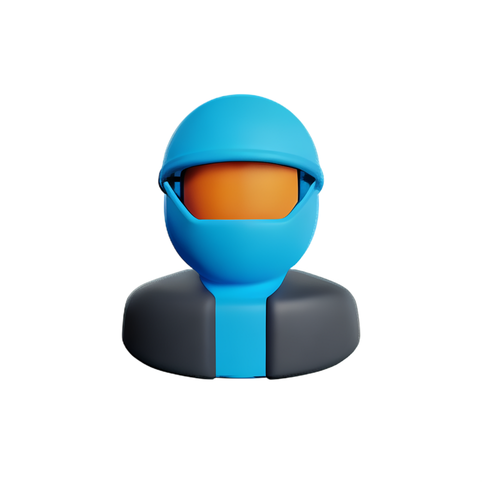 hacker 3d rendering icon illustration png