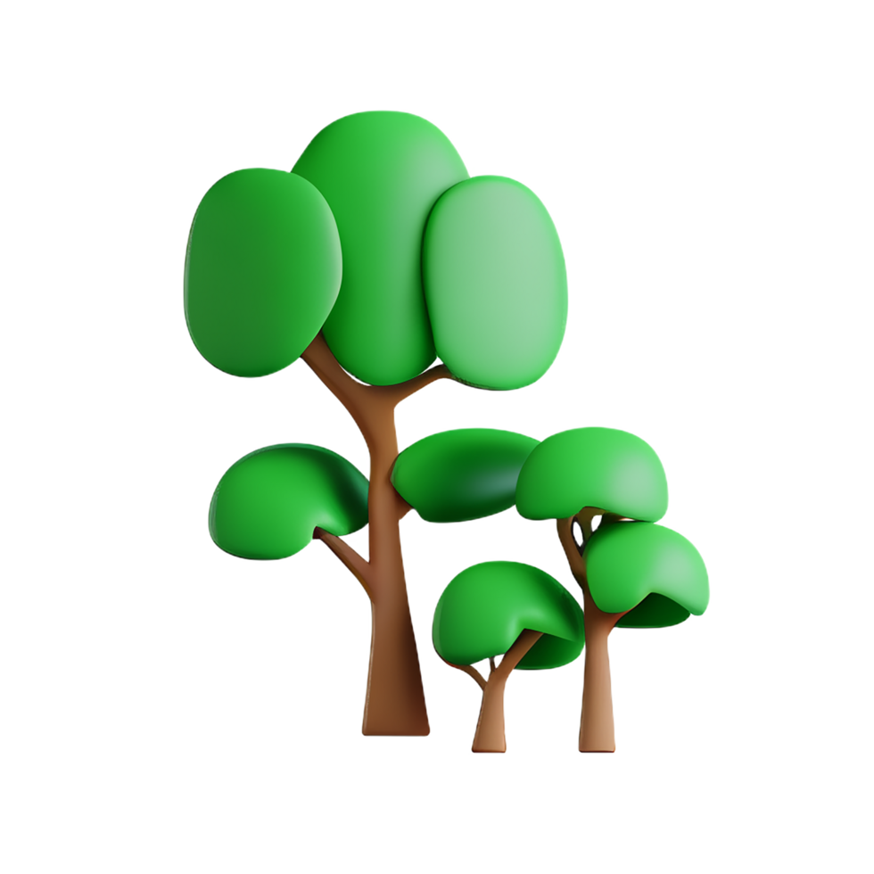 eucalyptus 3d rendering icon illustration png