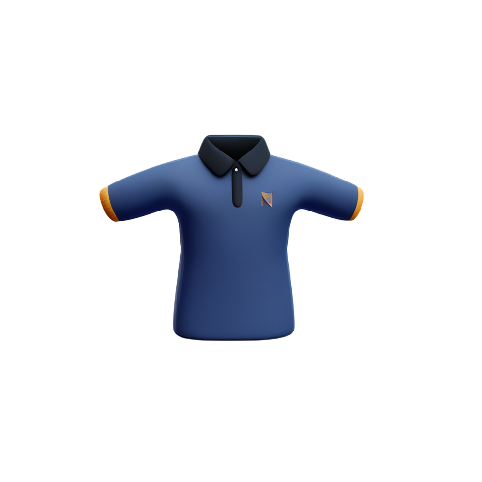 polo shirt 3d rendering icon illustration png
