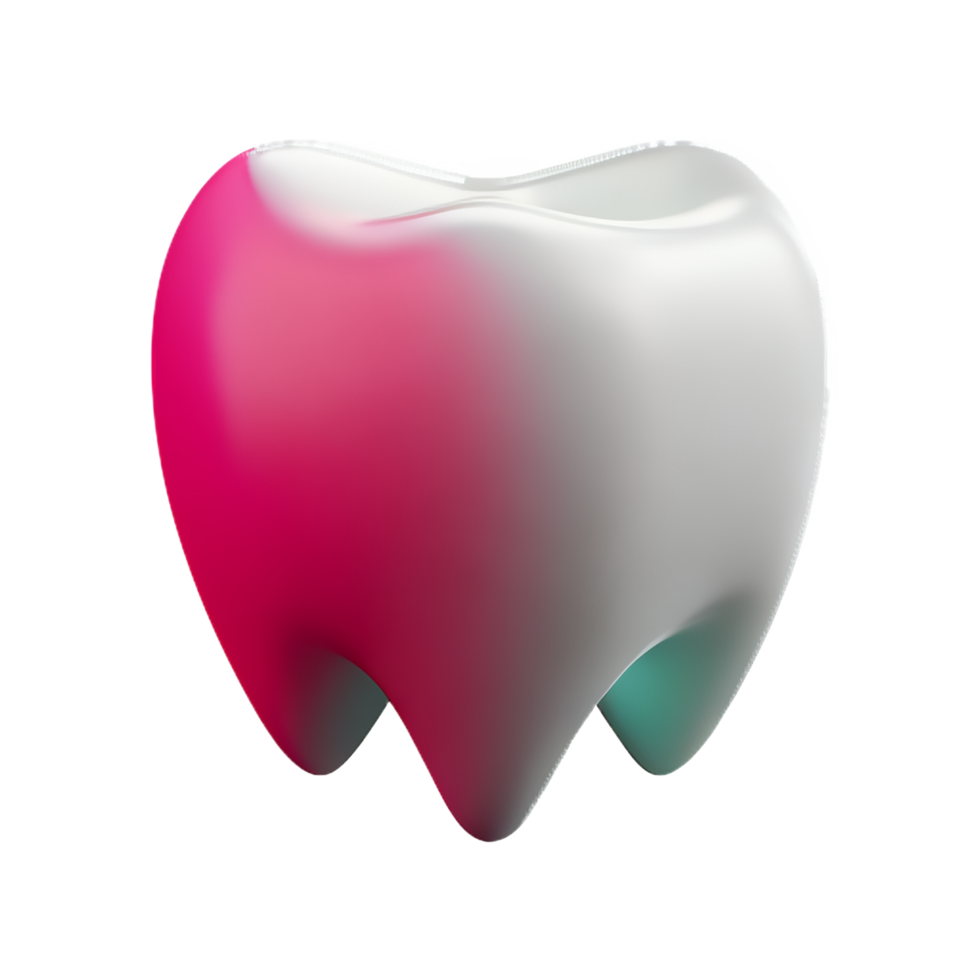 teeth 3d rendering icon illustration png