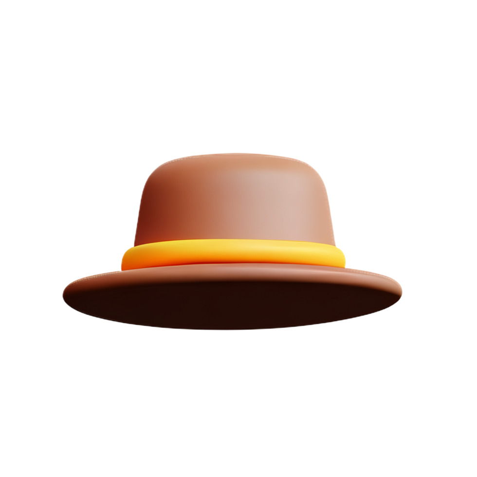 sombrero 3d representación icono ilustración png