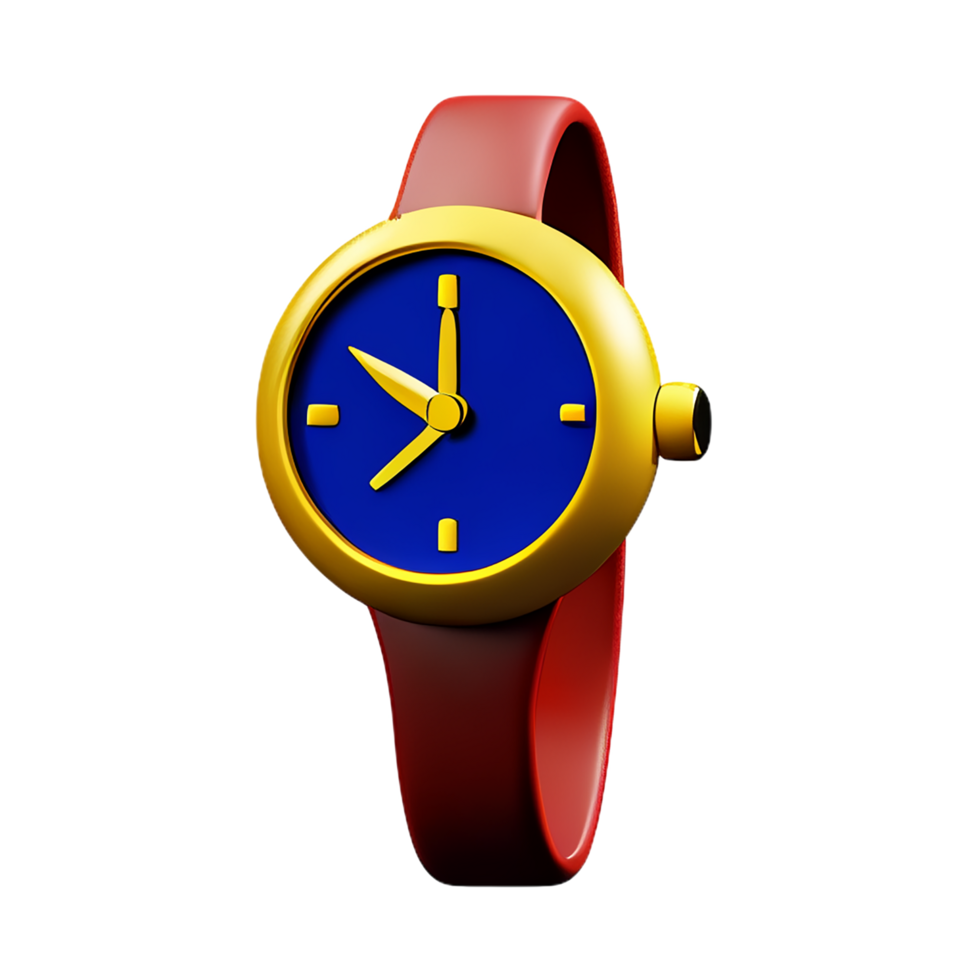 watch 3d rendering icon illustration png