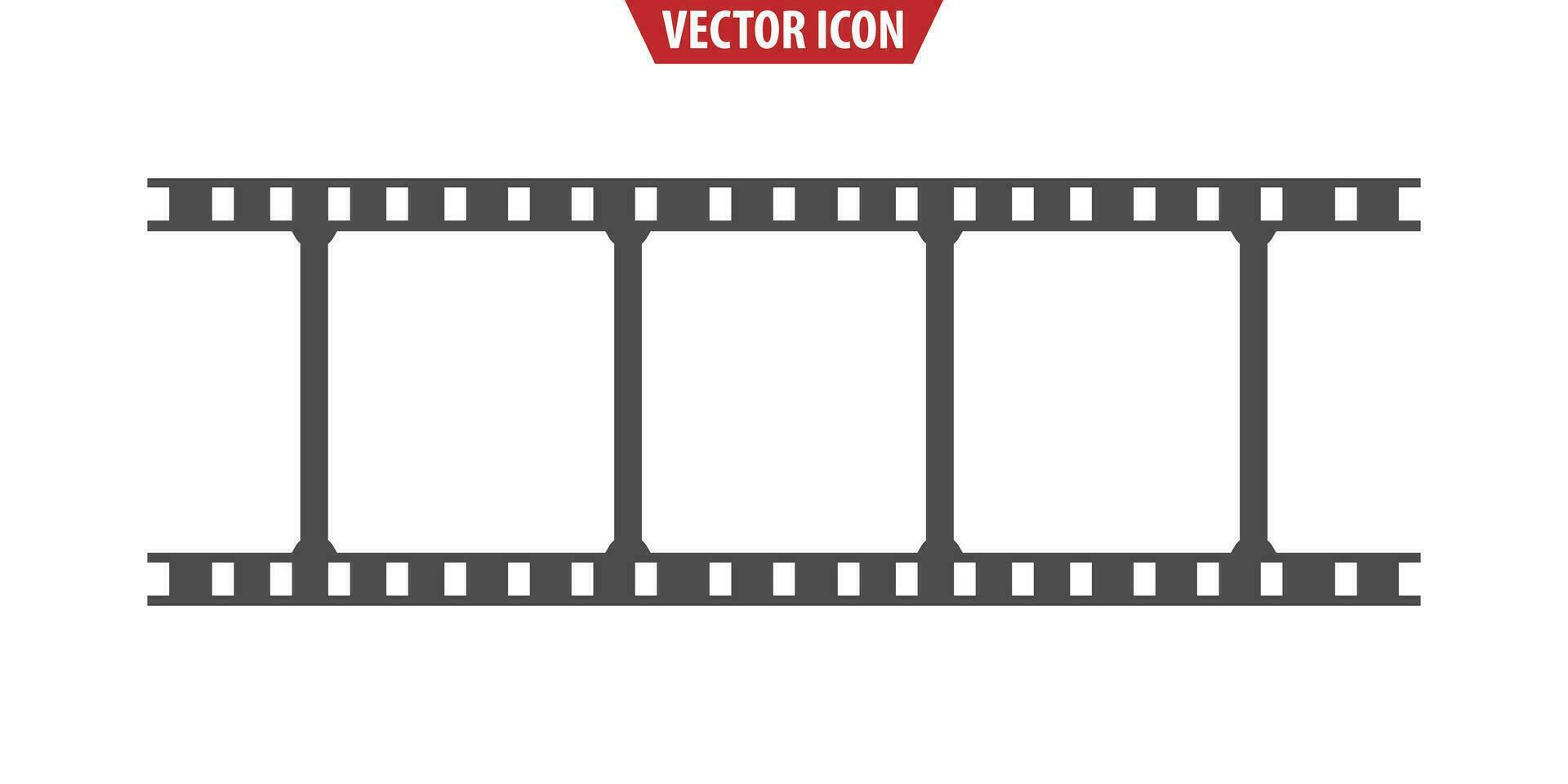 Film reel flat icon. Isolated vector. vector