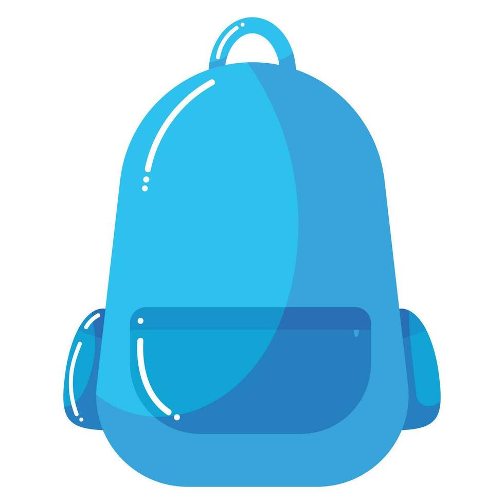 Cartoon backpack for school. Vector illustration