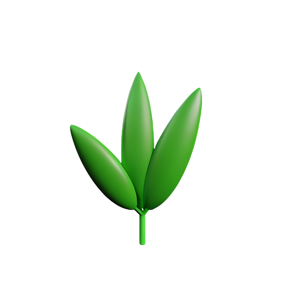 weed 3d rendering icon illustration png