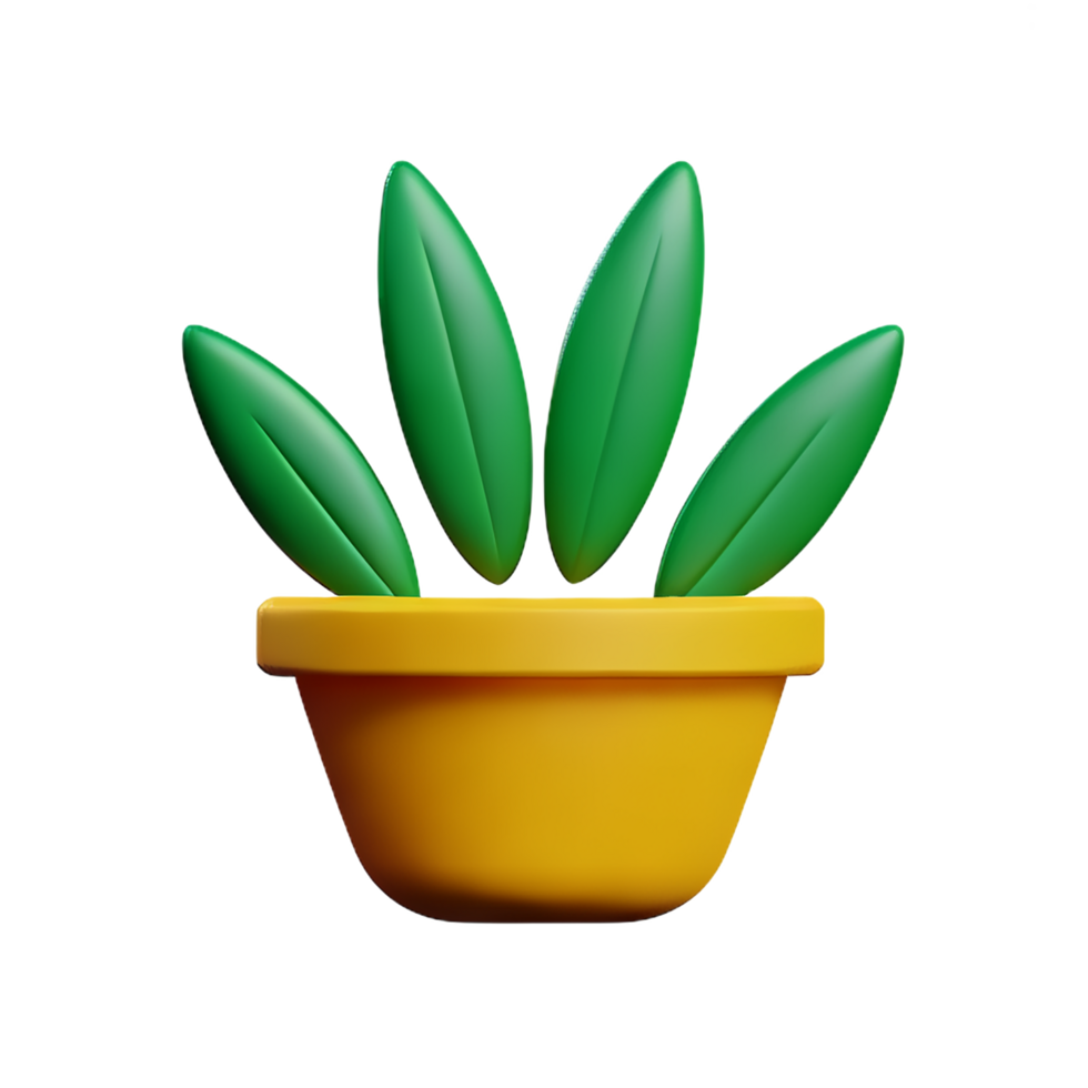 weed 3d rendering icon illustration png