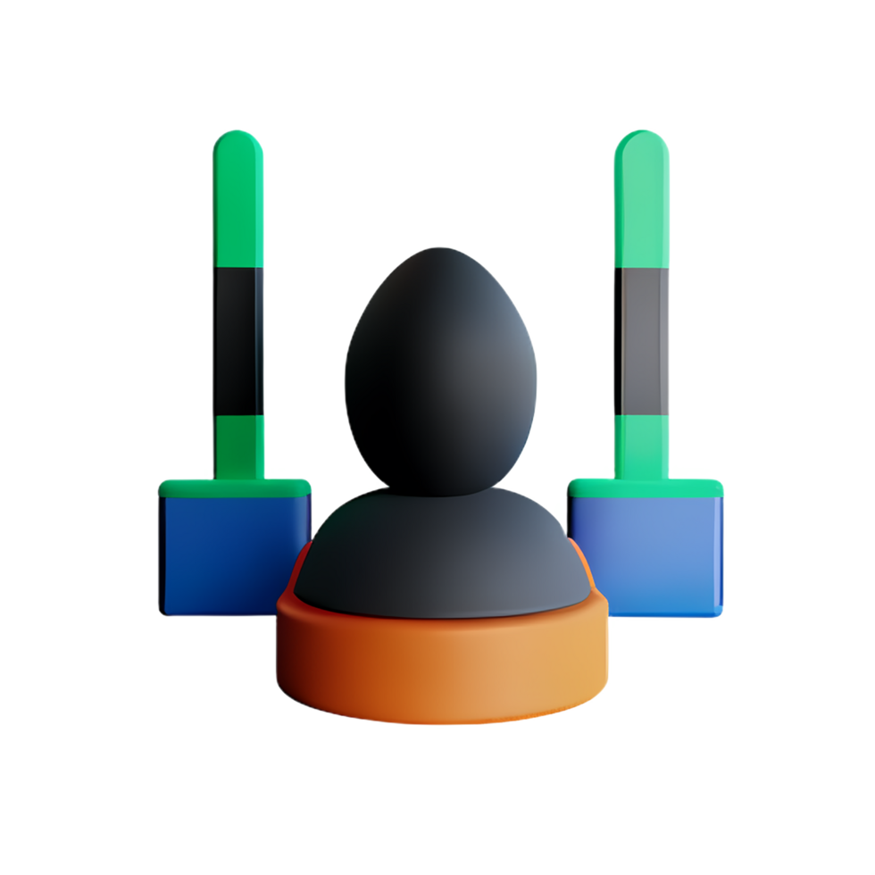 hacker 3d rendering icon illustration png