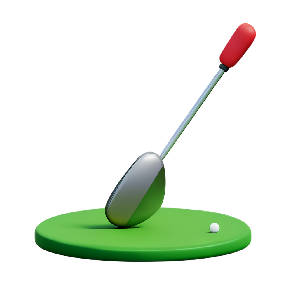 golfe 3d Renderização ícone ilustração png