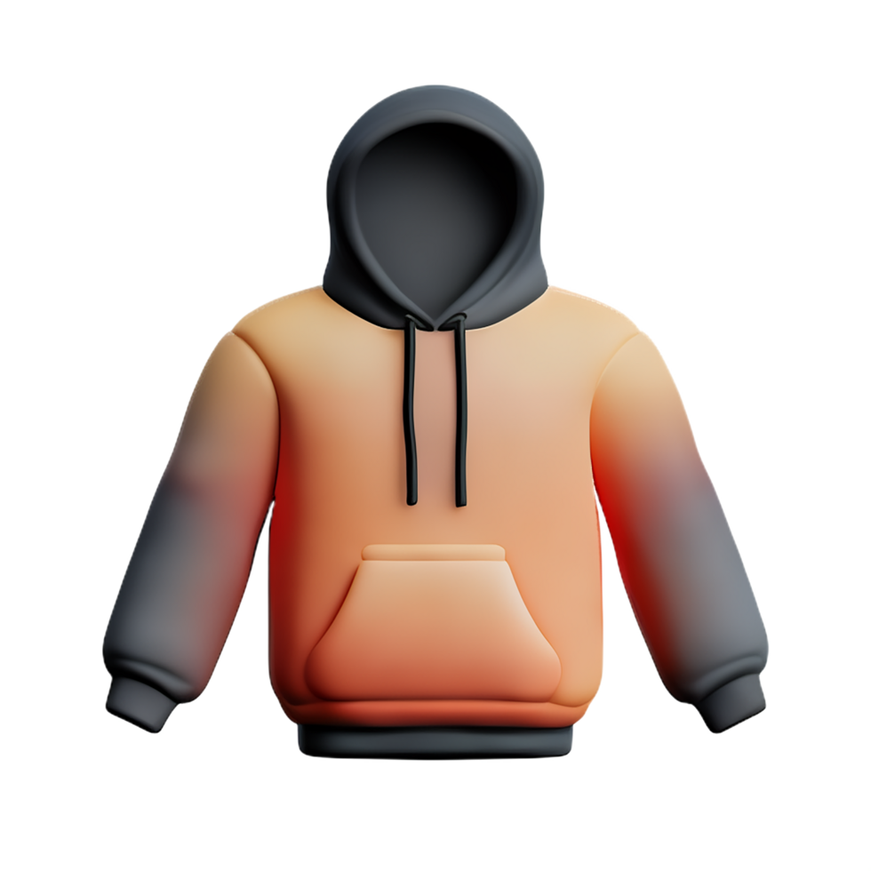 hoodie 3d rendering icon illustration png