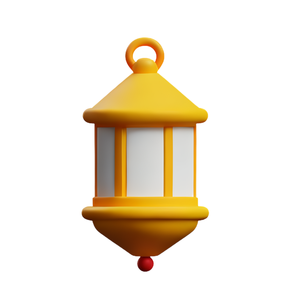 lantern 3d rendering icon illustration png