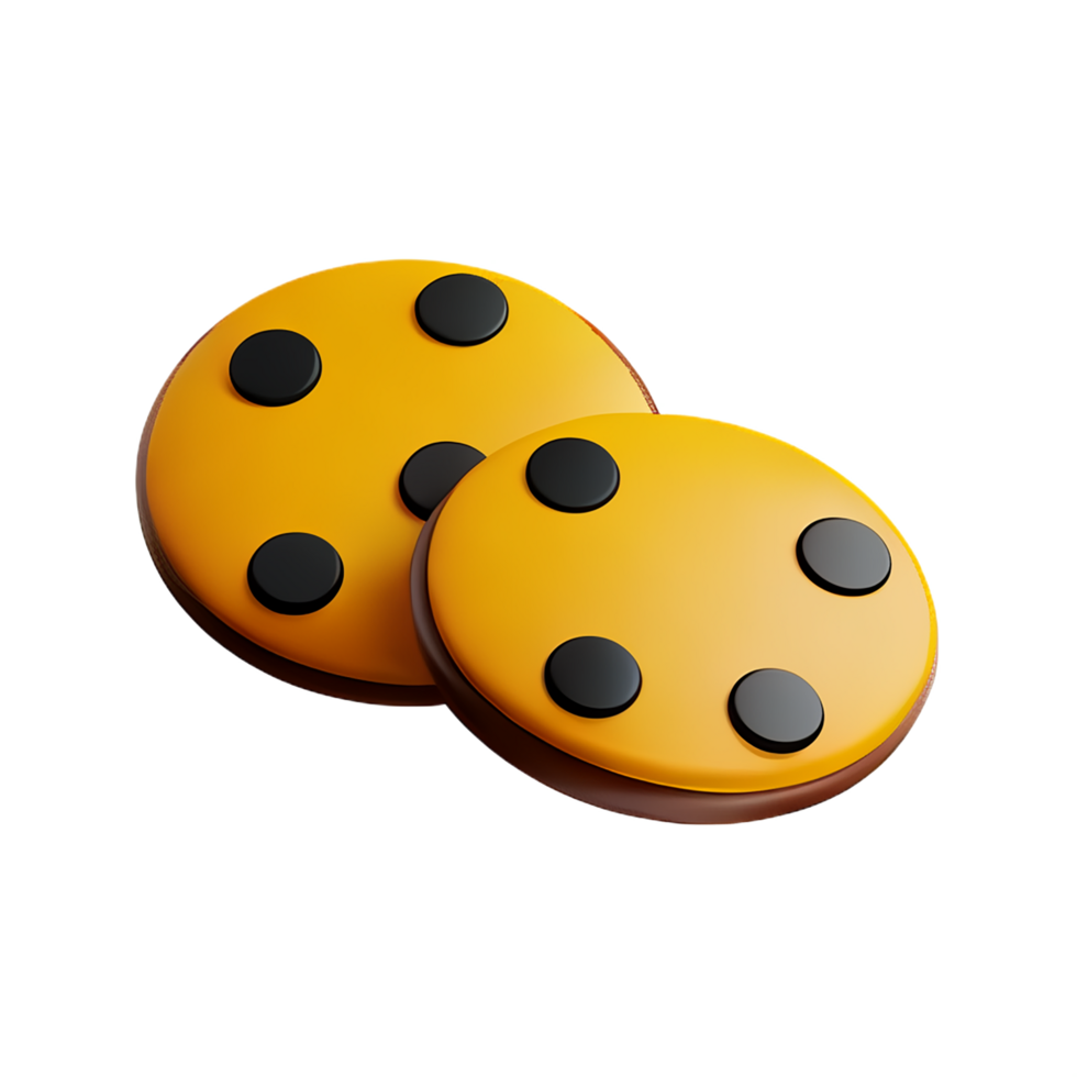 cookies 3d rendering icon illustration png