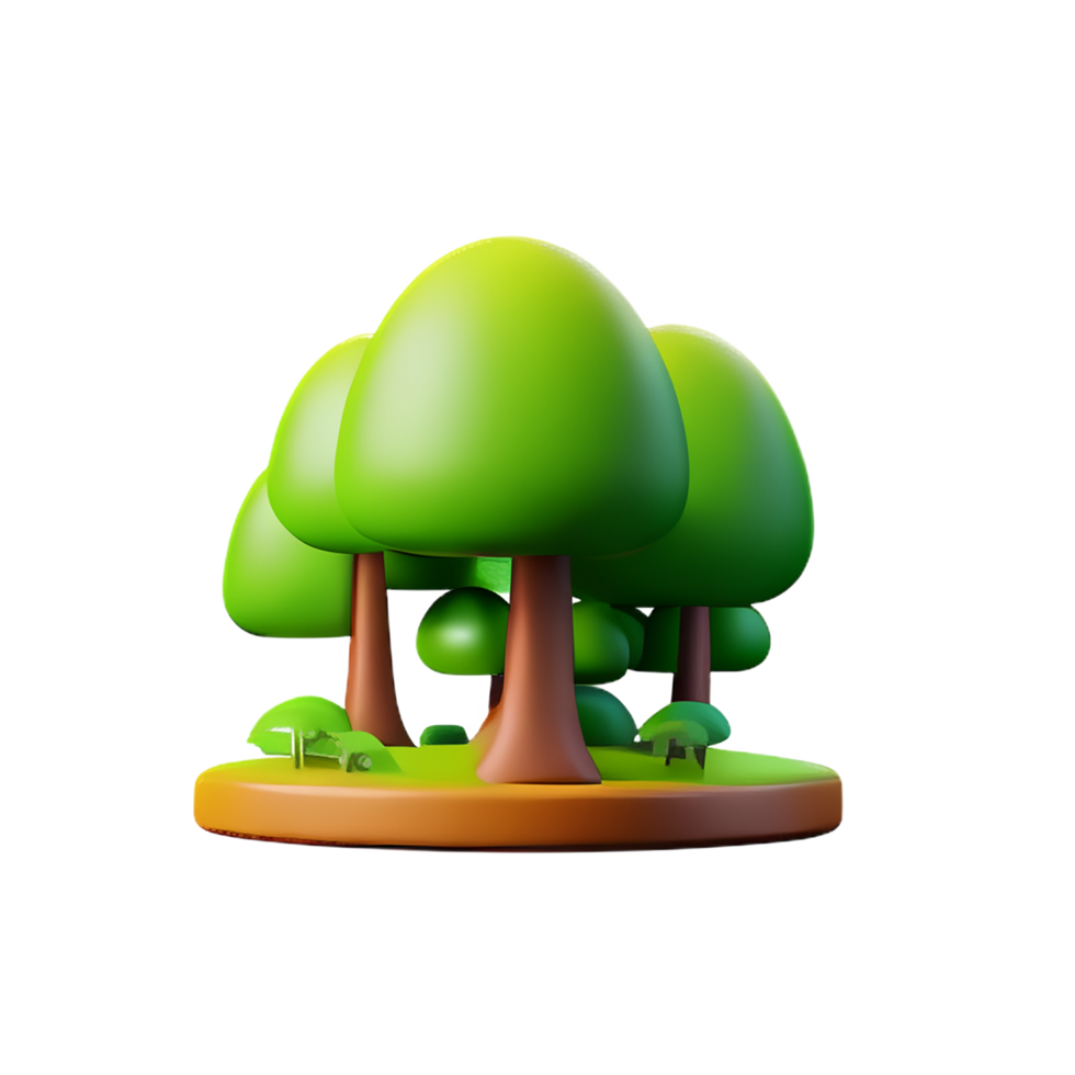 jungle 3d rendering icon illustration 28585594 PNG