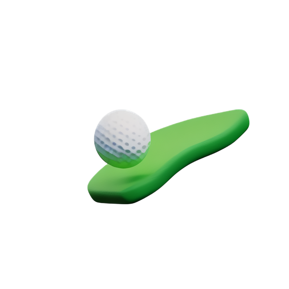 Golf 3d Rendern Symbol Illustration png