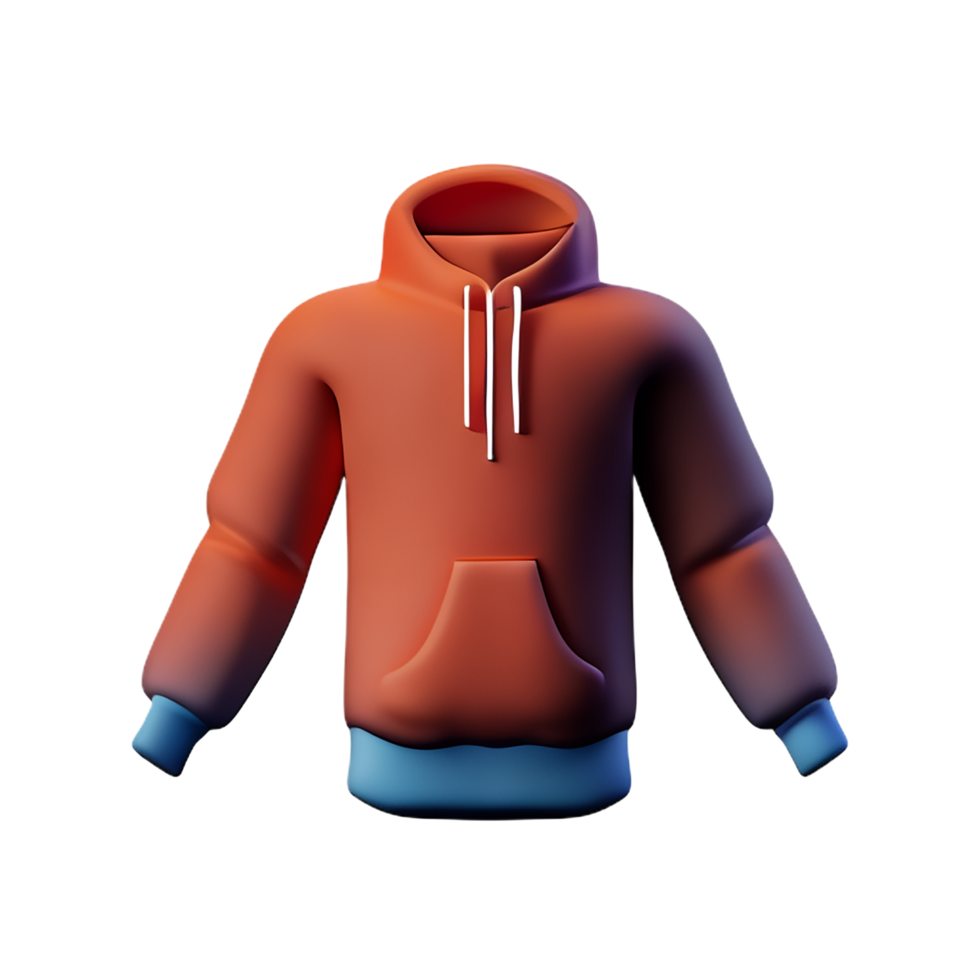 hoodie 3d rendering icon illustration png