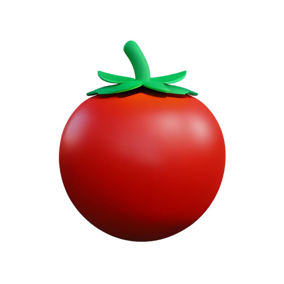 tomato 3d rendering icon illustration png
