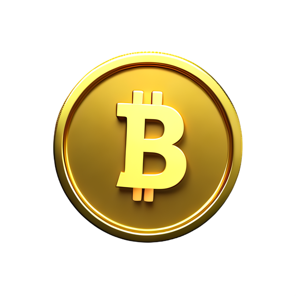 bitcoin 3d le rendu icône illustration png