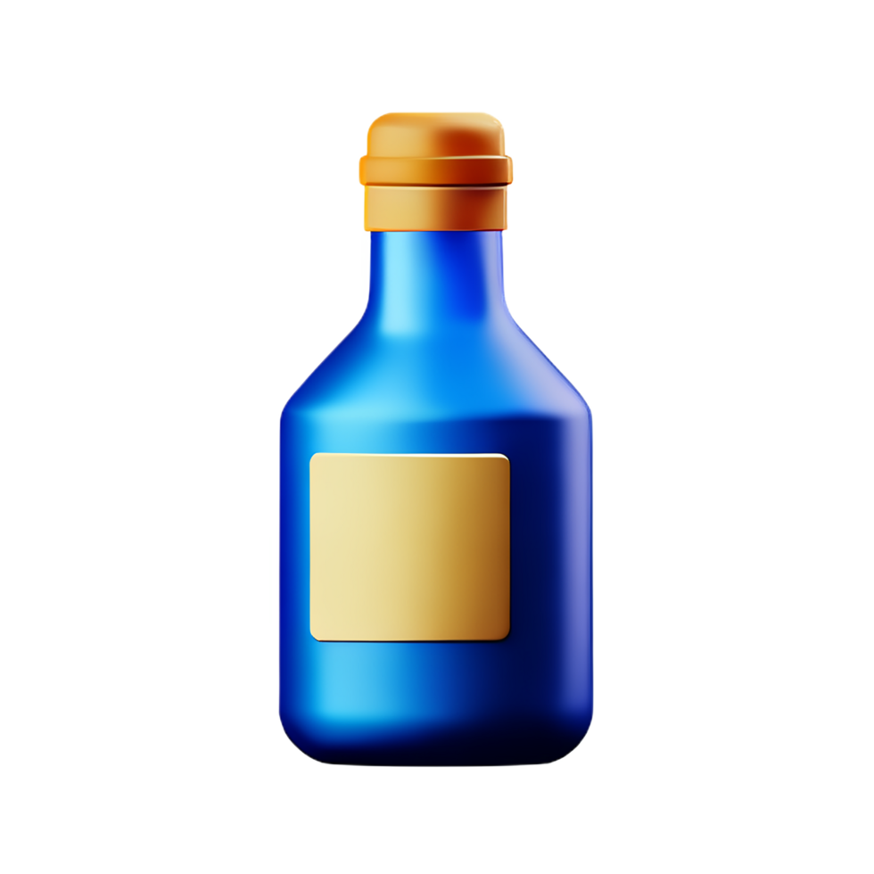 fles 3d renderen icoon illustratie png