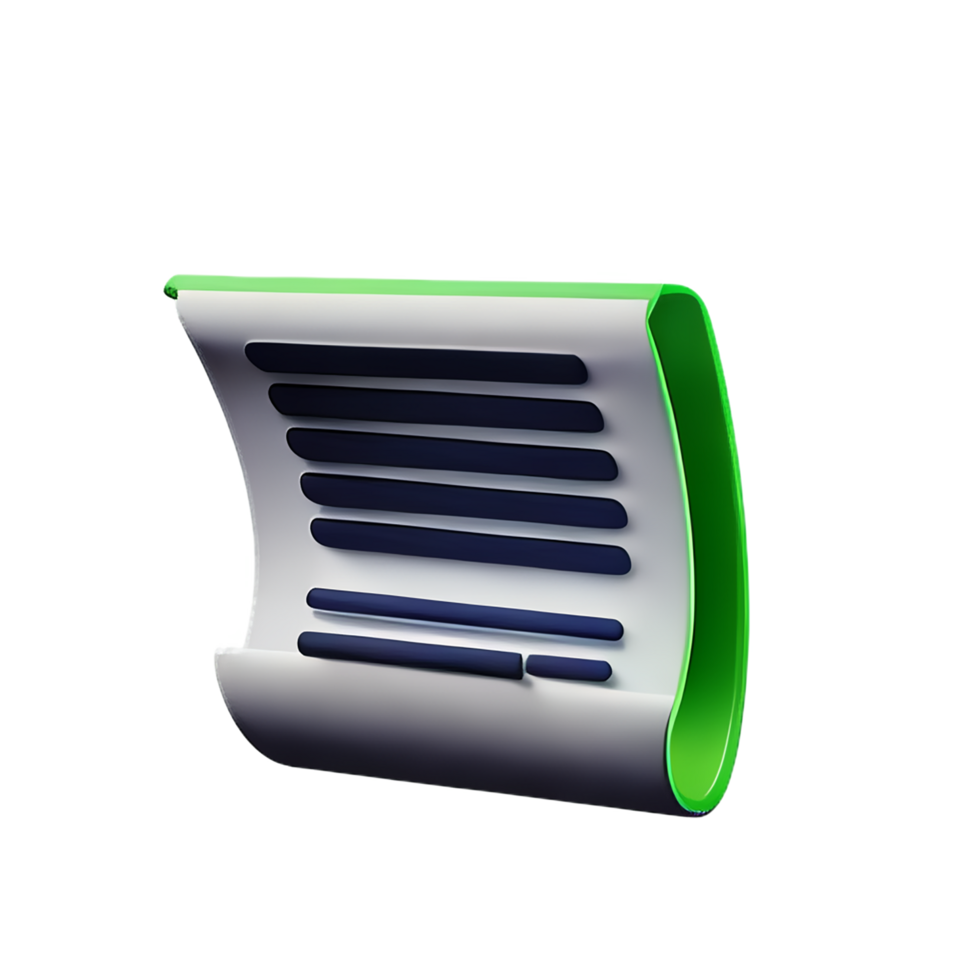 Zeitung 3d Rendern Symbol Illustration png