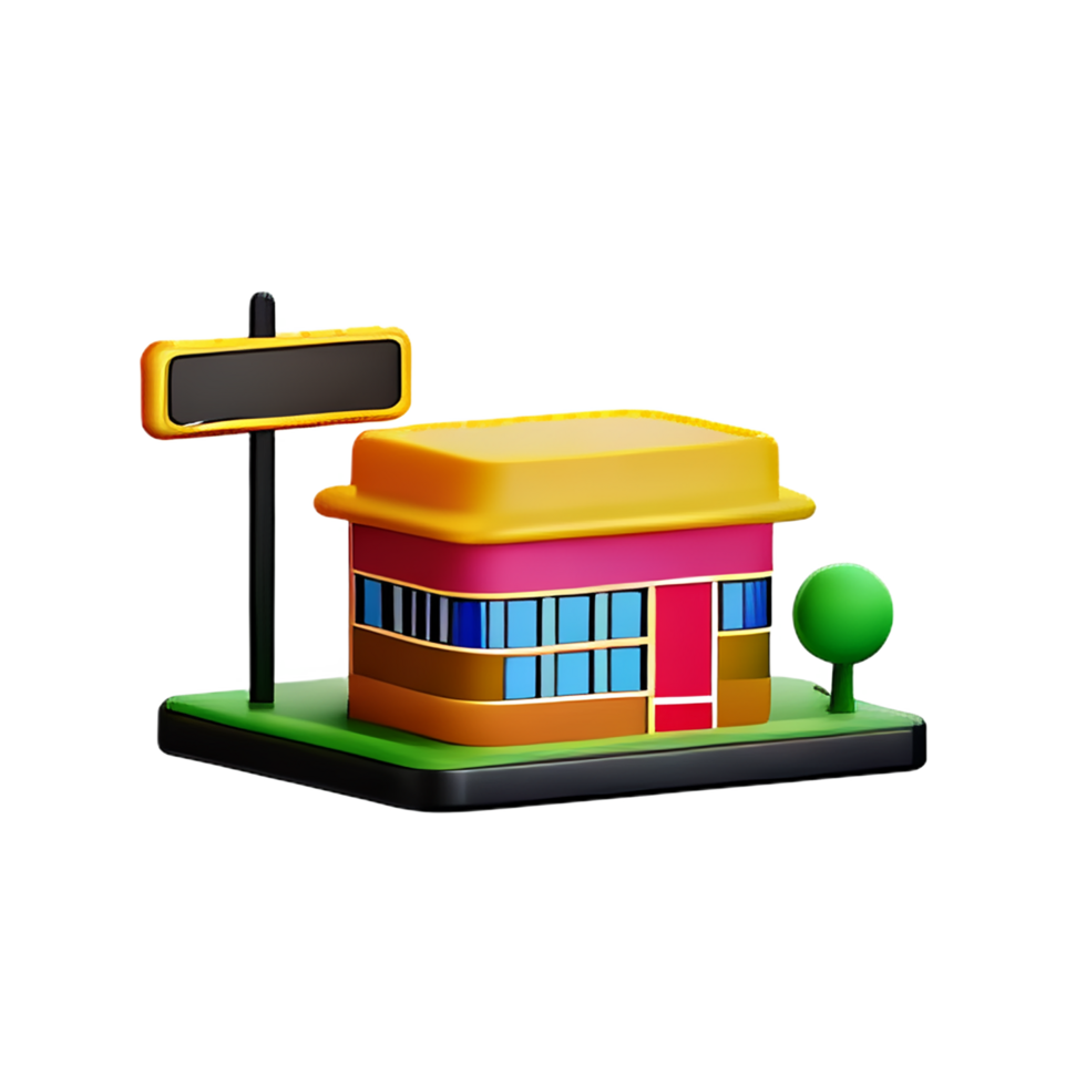 Restaurant 3d Rendern Symbol Illustration png