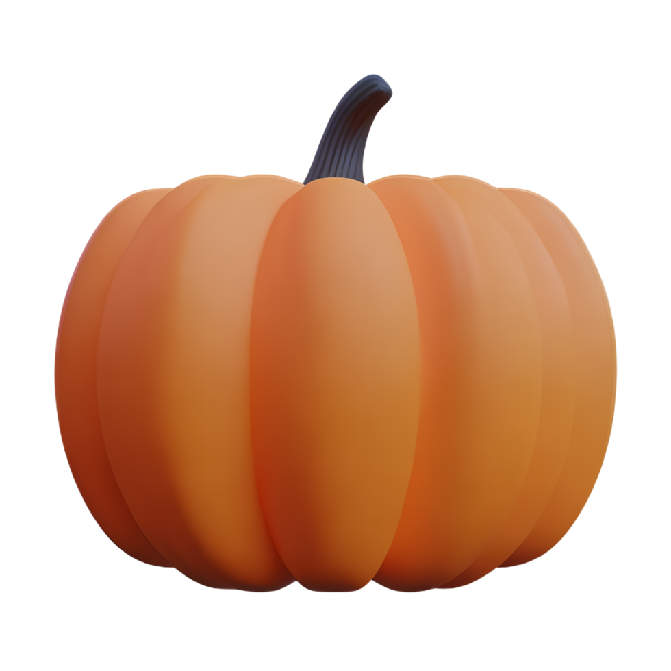 pumpkin  3d rendering icon illustration png