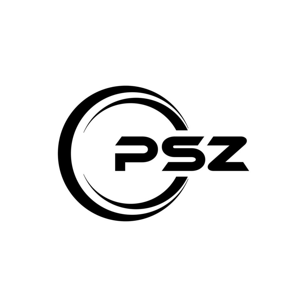 PSZ Letter Logo Design, Inspiration for a Unique Identity. Modern Elegance and Creative Design. Watermark Your Success with the Striking this Logo. vector