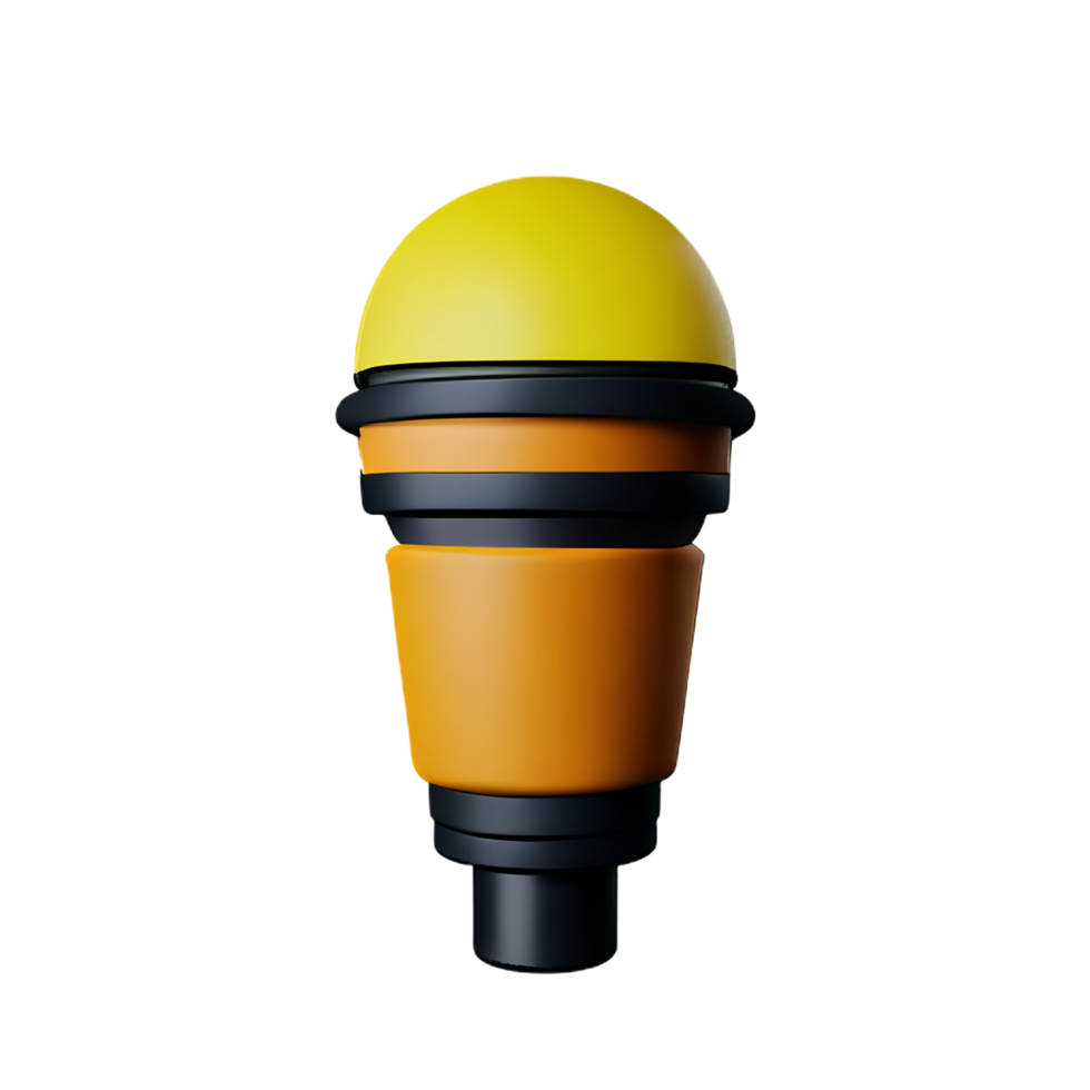 mic 3d rendering icon illustration png