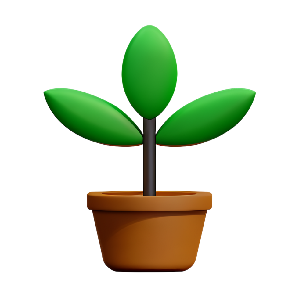 bush 3d rendering icon illustration png